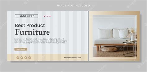 Premium Vector Modern Furniture Web Banner Design Template