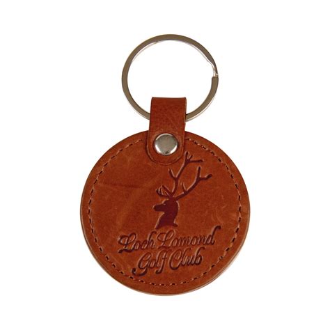 Key Ring Leather Embossed Paterson Golf