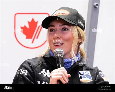 Mont Tremblant Canada 01st Dec 2023 Mikaela Shiffrin United States Alpine Ski Team Takes