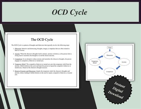 Ocd Tracker Symptom Tracker Emotions Worksheets Counseling Printable