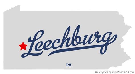 Map of Leechburg, PA, Pennsylvania