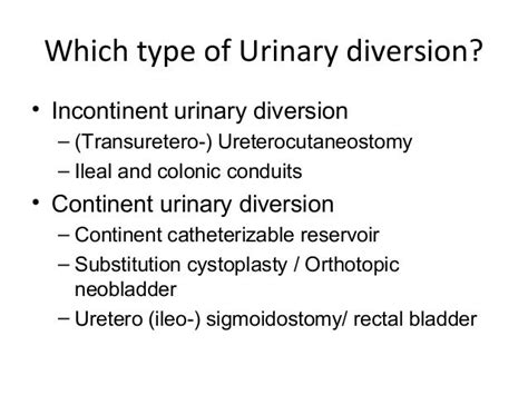 Urinary Diversion After Cystectomy Dredmond Wong