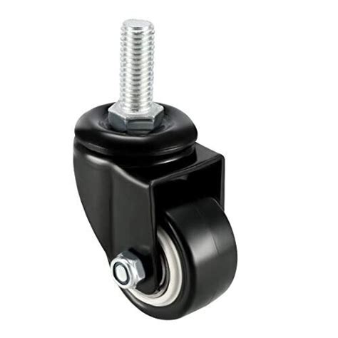 Swivel Casters 15 Inch Pu M10 X 25mm Threaded Stem Swivel Caster Wheels