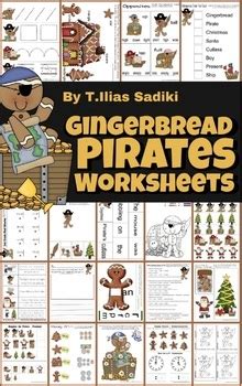 Gingerbread Pirates Christmas Worksheets by HOME BOOK EDUCATION | TPT