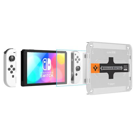 Nintendo Switch Oled Tempered Glass Ez Fit Glas Tr Pack Spigen