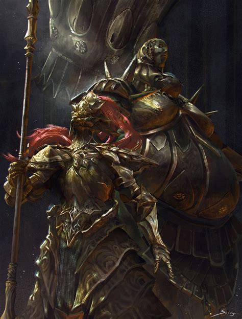 Dragon Slayer Ornstein And Executioner Smough Sarayu Ruangvesh On Artstation At