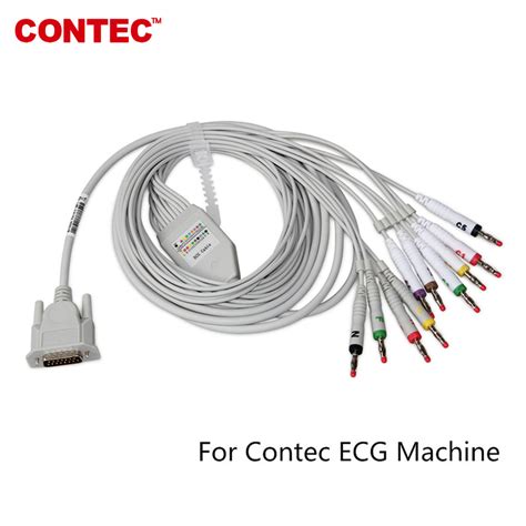 12 Lead Ecg Cablelead For Contec Ecgekg Machine Electrocardiograph