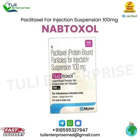 NABTOXOL 100 MG Paclitaxel Injection At Rs 5500 Vial Anzatax In New