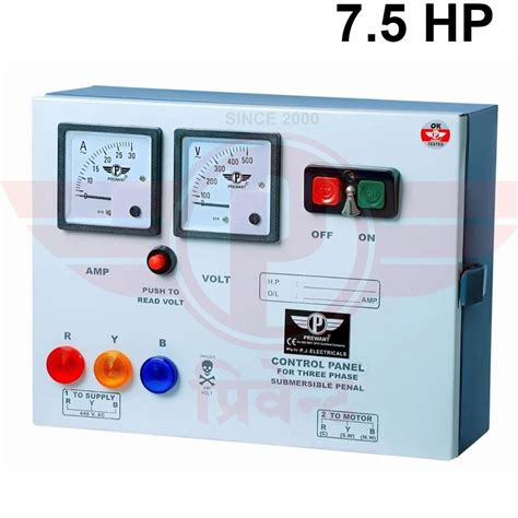 Hp Three Phase Submersible Pump Control Panels For Industrial At