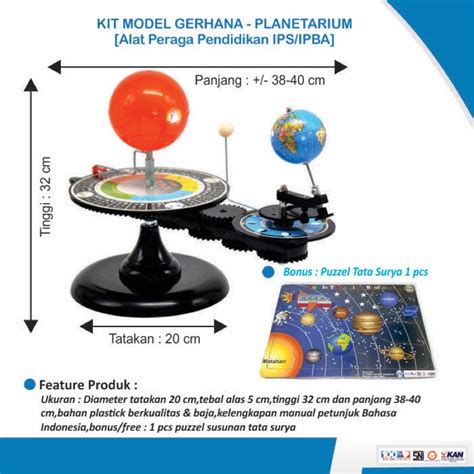 Jual PROMO Planetarium Alat Peraga Pendidikan Model Gerhana Bulan