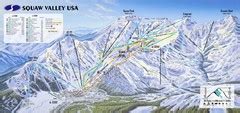 Squaw Valley Ski Trail Map - Olympic Valley California • mappery