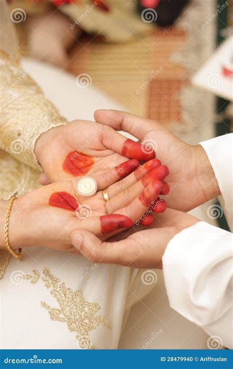 Malay traditional wedding. stock photo. Image of hina - 28479940