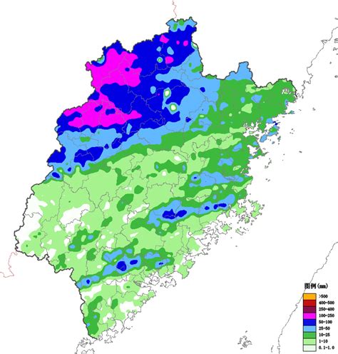 今天福建北部地区有大雨到暴雨，今起北部持续性暴雨减弱 南平 风险 强降水