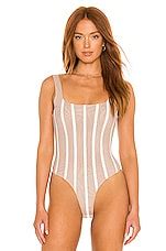 MISHA X REVOLVE Kyanni Bodysuit In Nude White REVOLVE