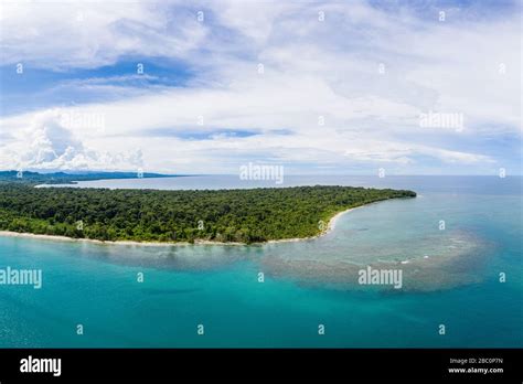 Vista A Rea Del Parque Nacional Cahuita A Lo Largo De La Costa Sur Del