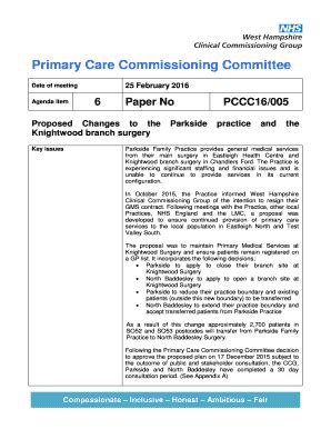 Fillable Online Westhampshireccg Nhs Primary Care Commissioning