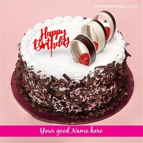 Happy Birthday Choco Chips Cake Images With Name Choco Chips Cake