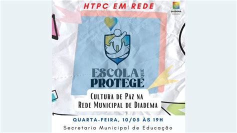 HTPC Em Rede 10 05 2023 Cultura De Paz Na Rede Municipal De Diadema