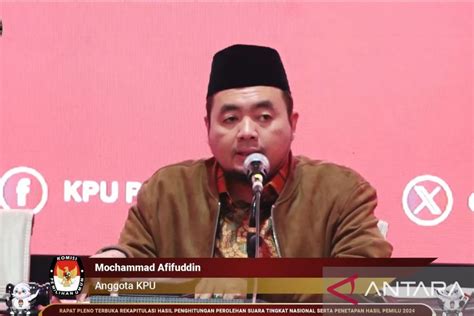 Kpu Ri Sahkan Suara Prabowo Gibran Unggul Di Sulsel Antara News