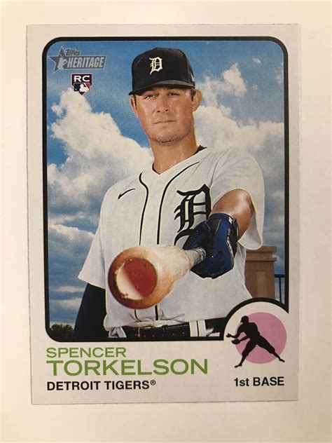 Topps Heritage Spencer Torkelson Rookie Rc Sp Ebay