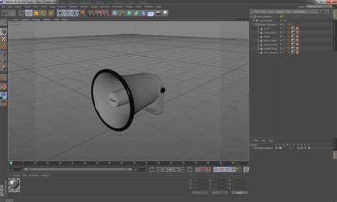 Horn Speaker 3d Model 29 3ds C4d Fbx Ma Obj Max Free3d