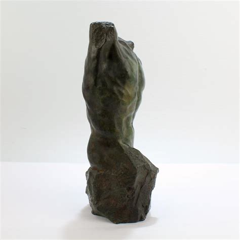 Gary Weisman Nude Male Torso Bronze Sculpture For Sale At StDibs