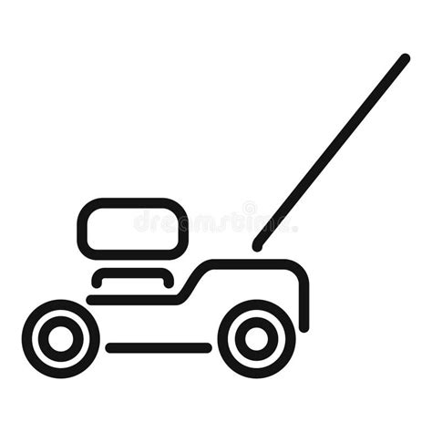 Lawn Mower Icon Vector Illustration Stock Illustration Illustration