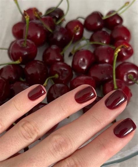 Pin By Suyapa On Woman World In 2024 Red Nails Nail Colors Wine Nails