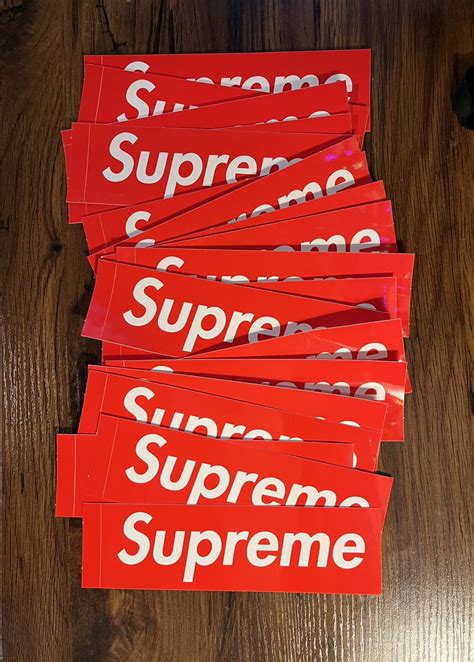 Supreme Box Logo Sticker Grailed