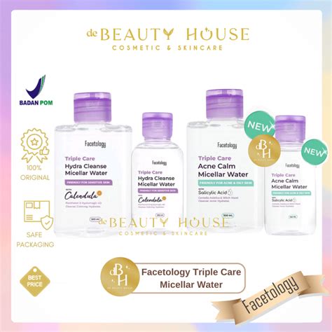Jual Facetology Triple Care Micellar Water Series Shopee Indonesia
