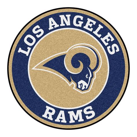 Fanmats Nfl Los Angeles Rams Navy Blue Ft Round Area Rug Nfl Teams