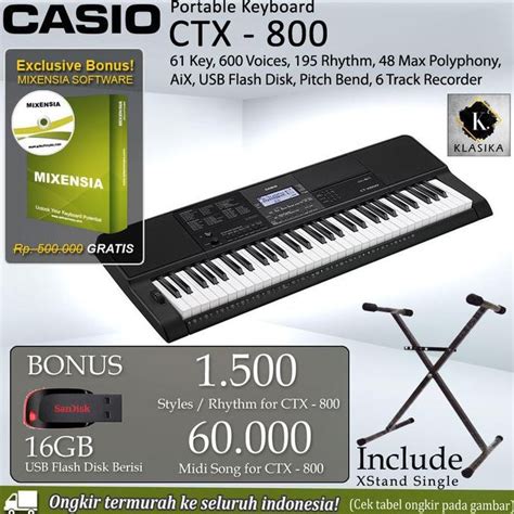 Jual Keyboard Casio Ctx 800 Stand Ct X800 Ctx800 Spek Setara Psr