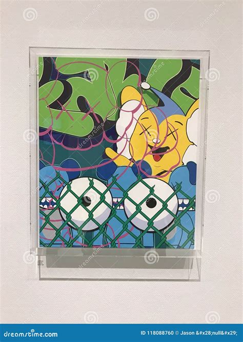 Kaws art tokyo editorial image. Image of tokyo, gallery - 118088760