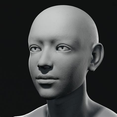 3d Model Real Time Male Head 3d Model Vr Ar Low Poly Cgtrader