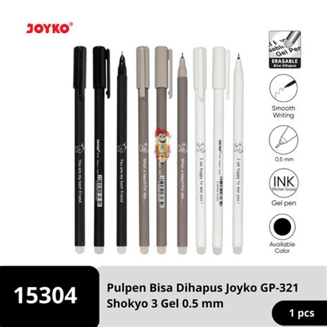 Jual Erasable Gel Pen Pulpen Bisa Dihapus Joyko GP 321 Shokyo 3 Gel 0 5