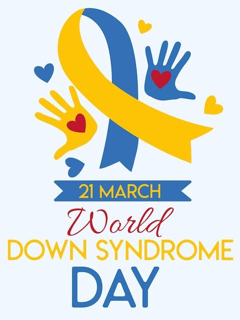 Premium Vector 21 March World Down Syndrome Day Vector