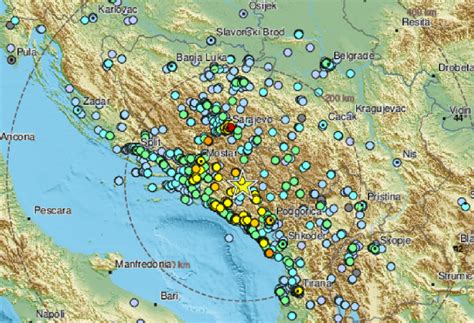 Jak Potres Pogodio Crnu Goru Osjetio Se I Diljem Hrvatske I Bih