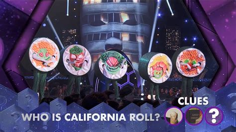 The Masked Singer California Roll Clue Review Youtube