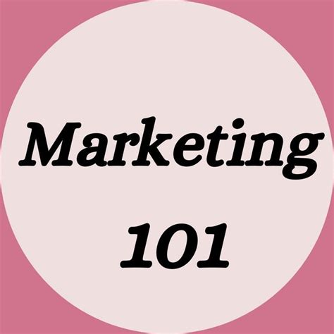 Marketing 101 Marketing 101 Marketing Logo