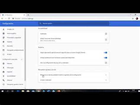 Restaurar Google Chrome A Su Estado Original YouTube