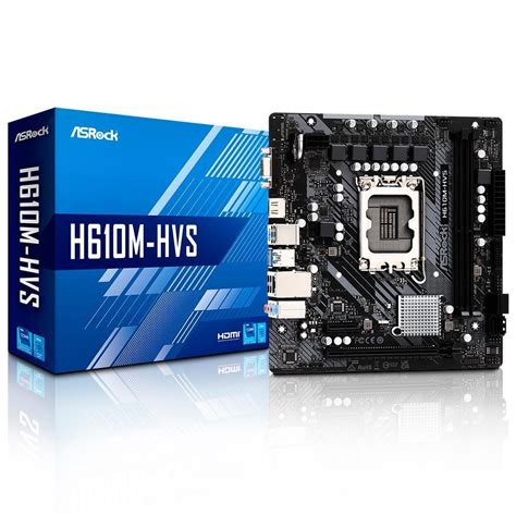 Placa Mãe Asrock H610m HVS Matx Lga 1700 DDR4 HDMI VGA 34364 Loja