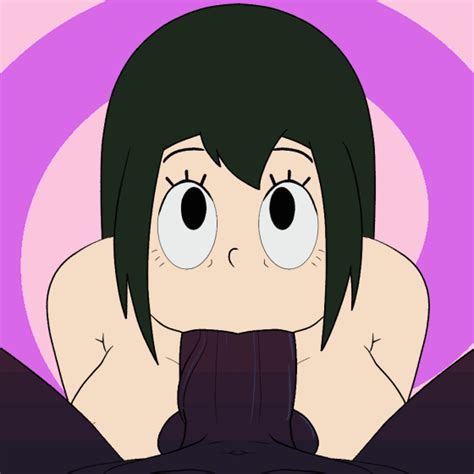 Rule 34 Animated Animation Asui Beru Beru Asui Big Penis Blowjob Boku No Hero Academia