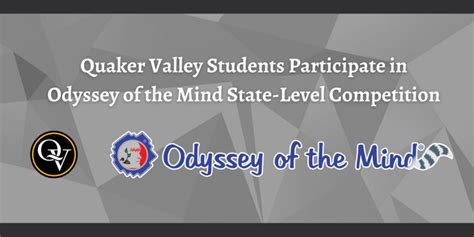 Quaker Valley Students Participate In State Level Odyssey Of The Mind