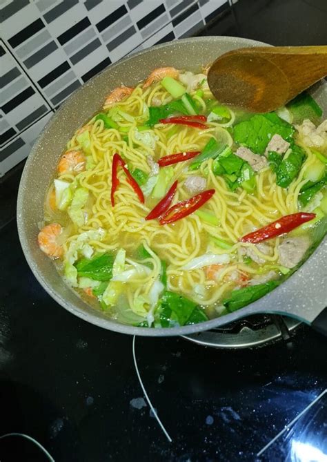 Resipi Sizzling Yee Mee Homemade Tanpa Guna Hot Plate