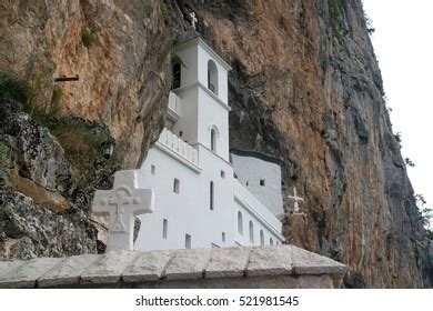 Monastery Ostrog Serbian Orthodox Church Situated Stock Photo ...