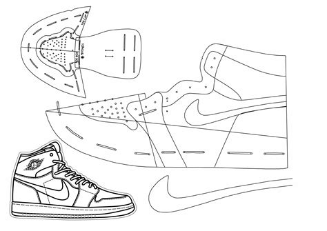 Jordan 1 Pattern Template Free