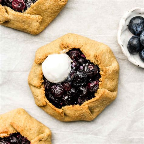 Mini Blueberry Galettes Vegan Gluten Free Okonomi Kitchen