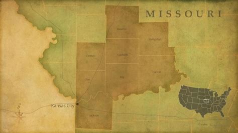 Image Result For Far West Missouri Map Old Missouri Kansas City