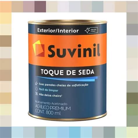 Tinta Para Parede Acetinado Suvinil Cores Tend Ncia Ml R Em