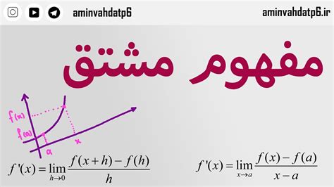 مفهوم مشتق چیست اثبات و فرمول های مشتق YouTube
